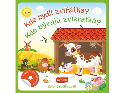 kulate samolepky kde bydli zviratka kde byvaju zvieratka zel... 9788076972070