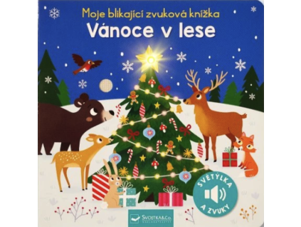 moje blikajici zvukova knizka vanoce v lese