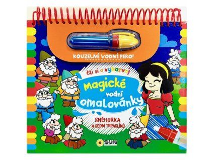 cti a vybarvuj snehurka a sedm trpasliku magicke vodni omalovanky