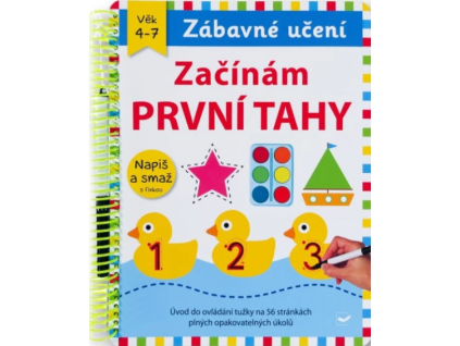 zacinam prvni tahy napis a smaz s fixou 1