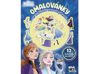 omalovanky se sviticimi samolepkami ledove kralovstvi