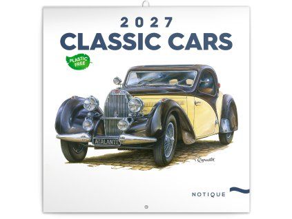 poznamkovy kalendar classic cars vaclav zapadlik 2027 plastic free 30 x 30 cm 839241 45