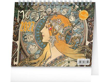 stolni kalendar alfons mucha 2027 16 5 x 13 cm