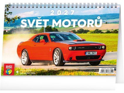 stolni kalendar svet motoru 2027 23 1 x 14 5 cm